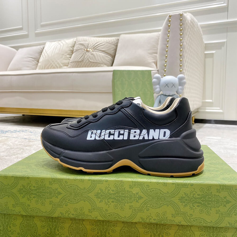 Gucci Rhyton  Gucci Band Black  Sneaker