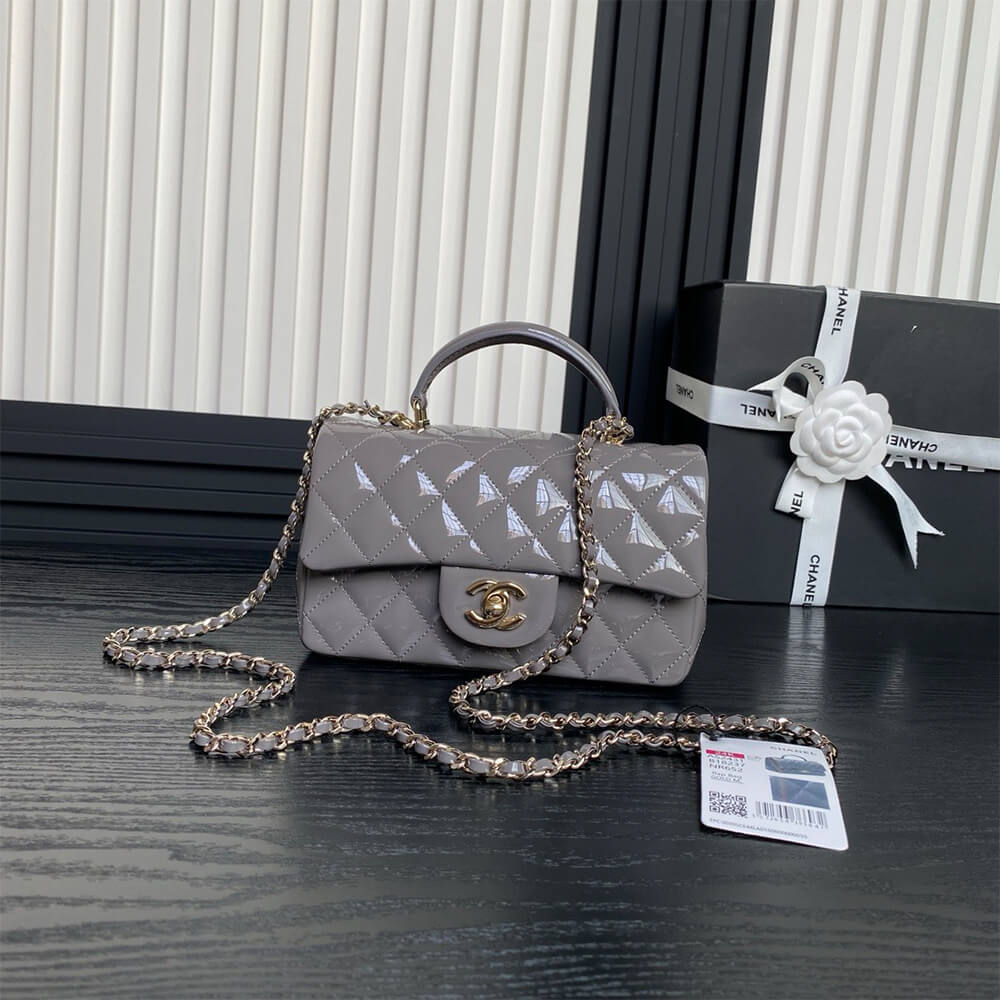 CHANEL Mini Classic Handbag With Top Handle