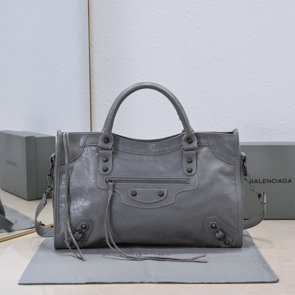 Balenciaga Women s Le City Bag Medium(HIGH-END GRADE)